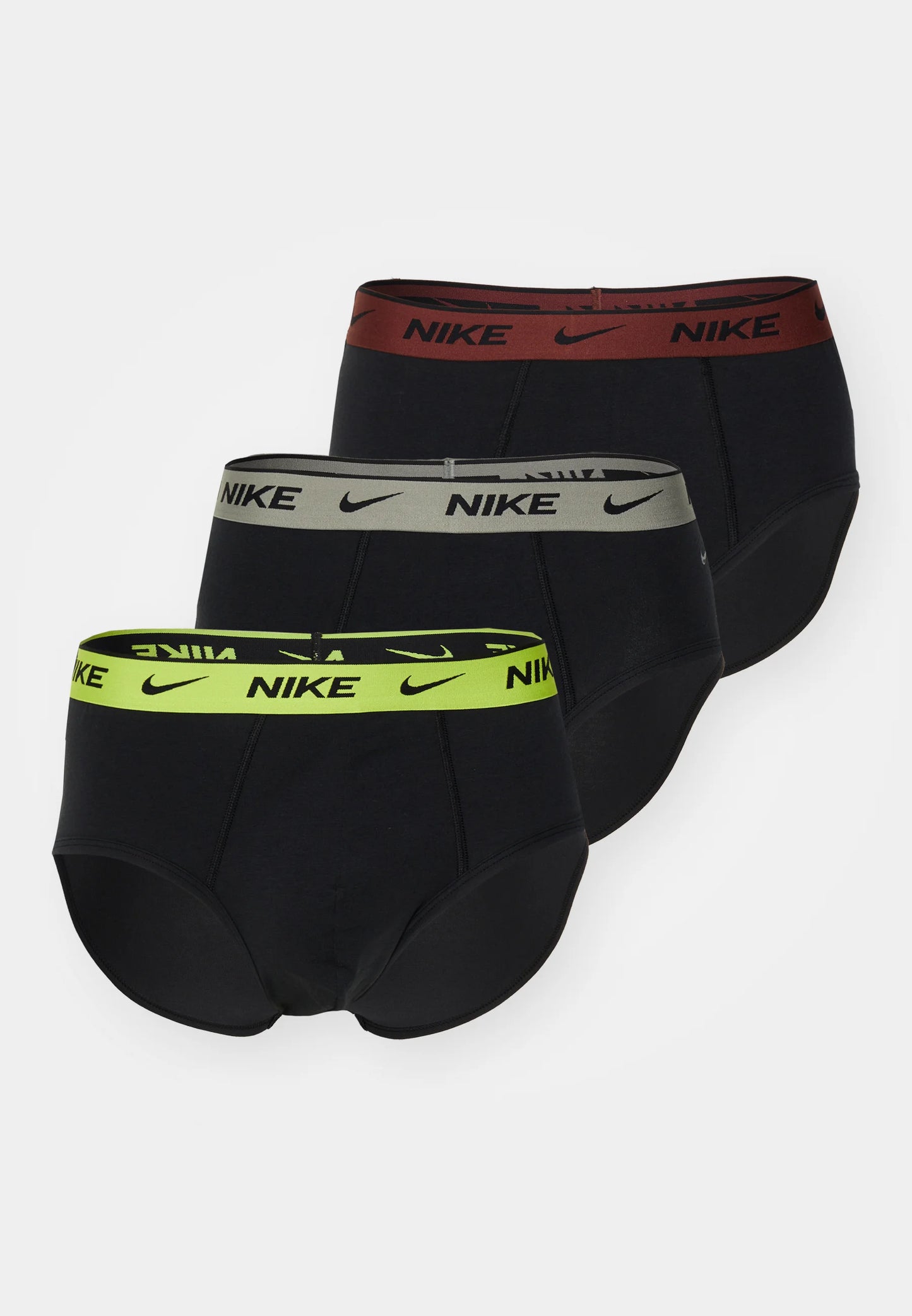 Nike Underwear BRIEF 3 PACK - Slip - black/cyber/grey heather/dark pony