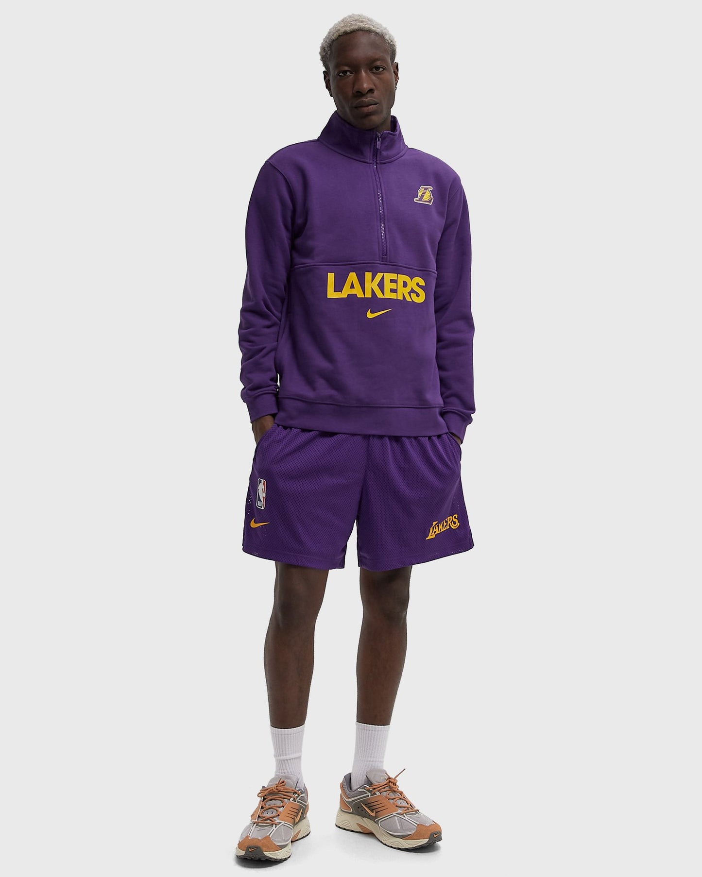 NikeNBA 1/2-Zip Top Los Angeles Lakers Club Courtside