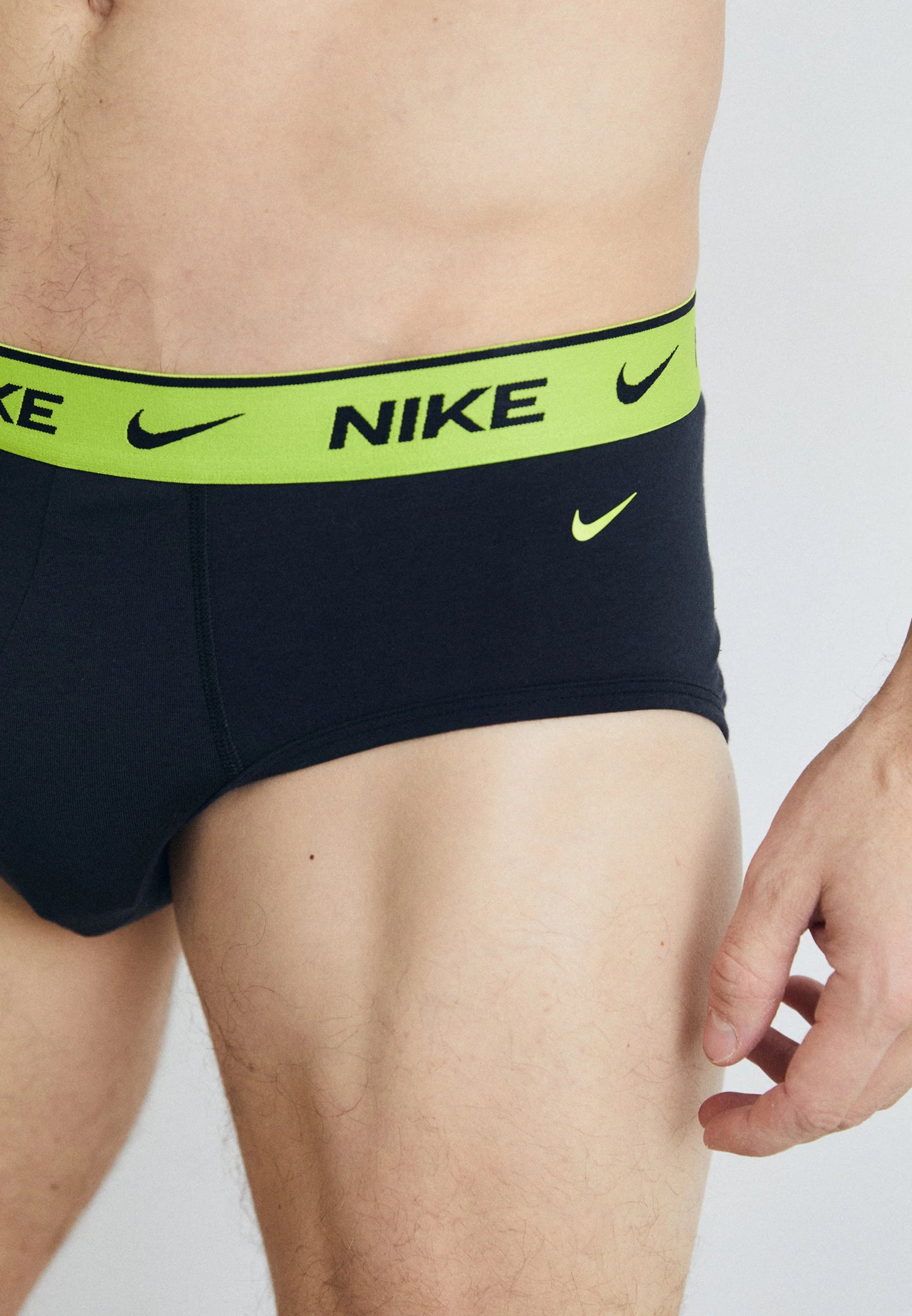 Nike Underwear BRIEF 3 PACK - Slip - black/cyber/grey heather/dark pony
