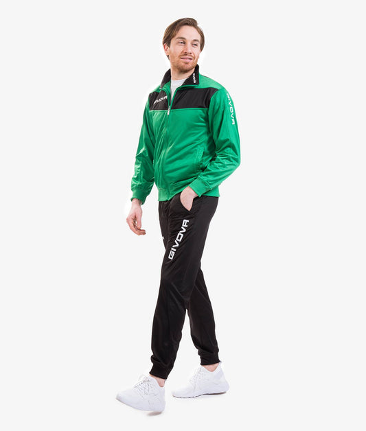 TUTA VISA TRIACETATO UNISEX VERDE/NERO 1310